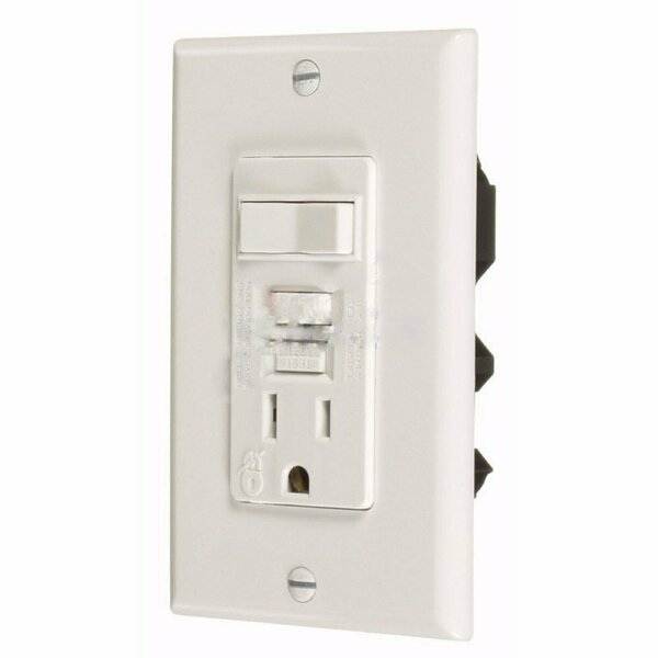 American Imaginations 15 AMP Rectangle Beige Electrical Switch and Outlet Plastic AI-36826